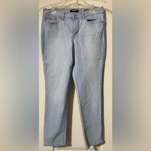 NINE WEST NWOT WOMEN’S Gramercy Skinny Jeans Blue & White Pinstripee 10